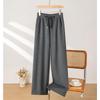 2025 Puyuan Autumn/Winter Merino Wool Blend Slimming Straight Leg Pants with Lace for Women