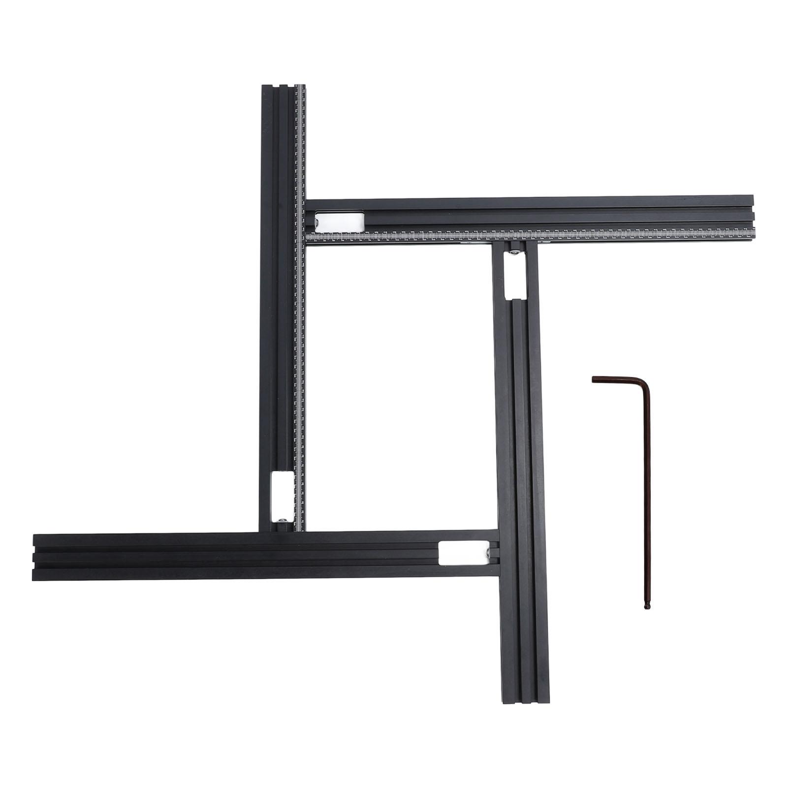 

Trimming Machine Milling Groove Engraving Guide Rail Adjustable Backing Auxiliary Guide Rail Bracket DIY Woodworking Tool чёрный