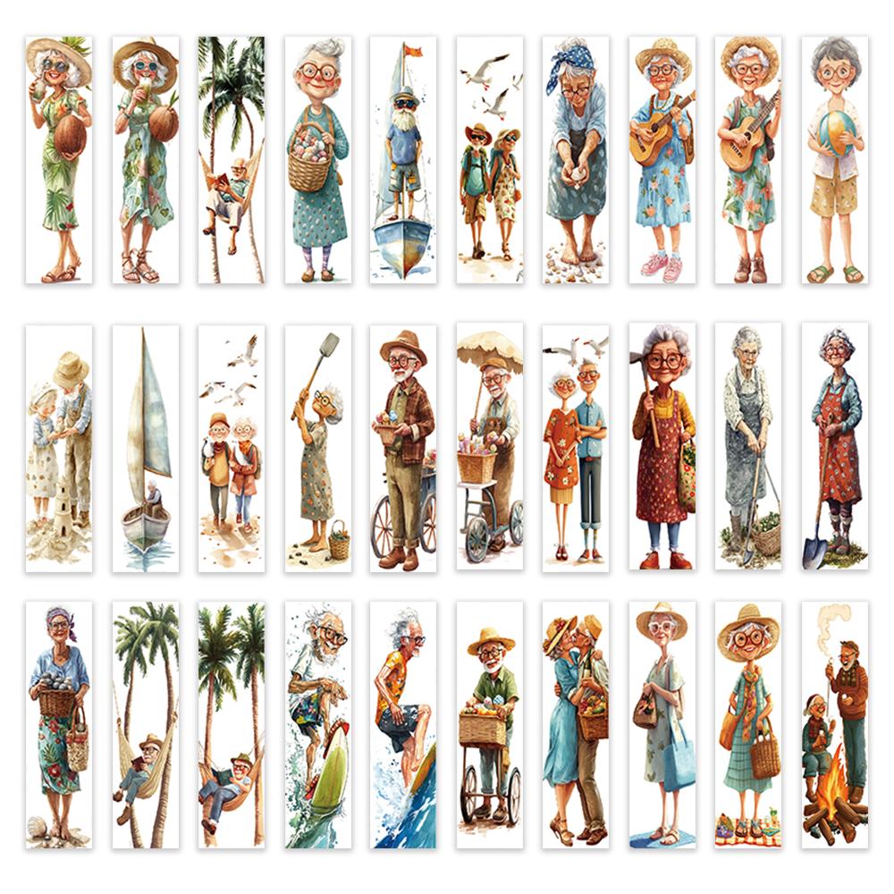 32pcs, summer travel and vacation bookmarks, funny bookmarks, perfect for teachers, readers and book lovers, birthday gifts