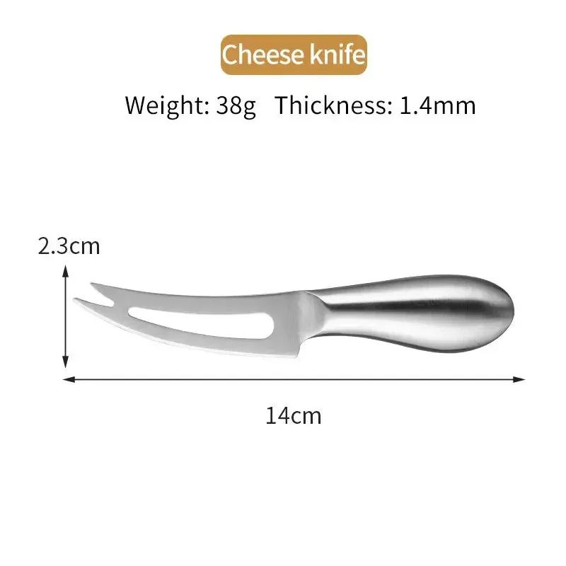 

Набор столовых приборов для сыра, нож из нержавеющей стали для резки сыра, пиццы, джема, фруктов, вилка, нож для масла, мини-нож для торта и хлеба