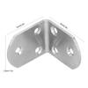 10Pcs Corner Brace Stainless Steel Thicken Right Angle Bracket Connector for Shelf Furniture