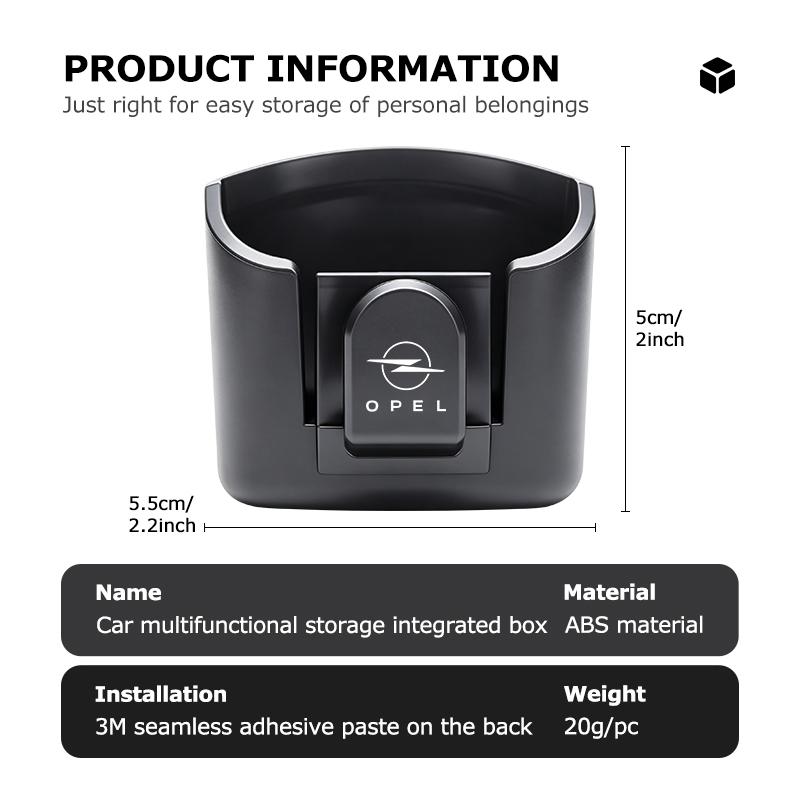 AAJC1 Car Dashboard Key Storage Box hook Key Glasses Clip Accessories For Opel Insignia Corsa Grandland Antara Zafira Mokka Ampera
