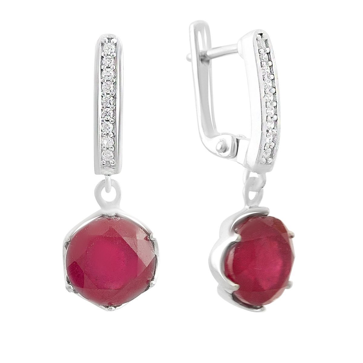 

Срібні сережки з натуральним рубіном 7.933ct (2157953) rubine червоний колір