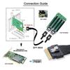 Chenyang CY 8i Ultraport Slimline SAS Slim na Duálny Mini SAS SFF-8654 74-Pin PCI-E 4.0 SFF-8087 Kábel, PCI-Express
