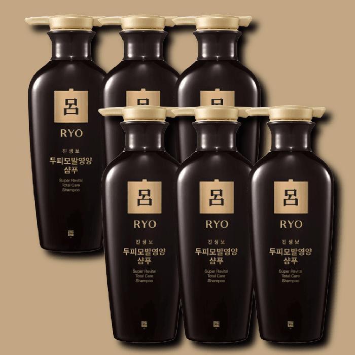 RYO Jinsengbo Shampoo Scalp and Hair Nourishing 400ml x 6 (30223647)