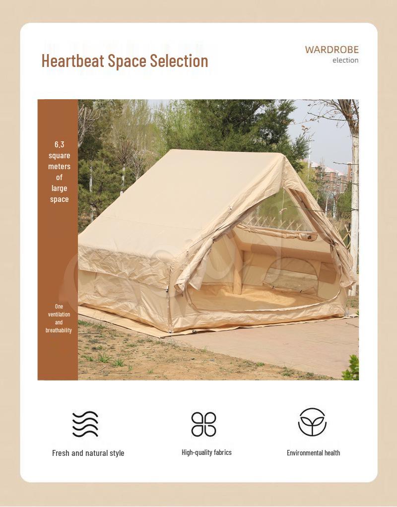 6.3 Sq M Portable Rainproof Folding Camping Tent Cabin