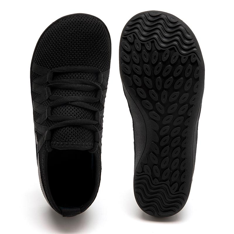 Wide Toe Barefoot Shoes for Women Unisex Minimalist Artificial Casual Sneakers Lightweight Adjustable Slip On Walking Shoe