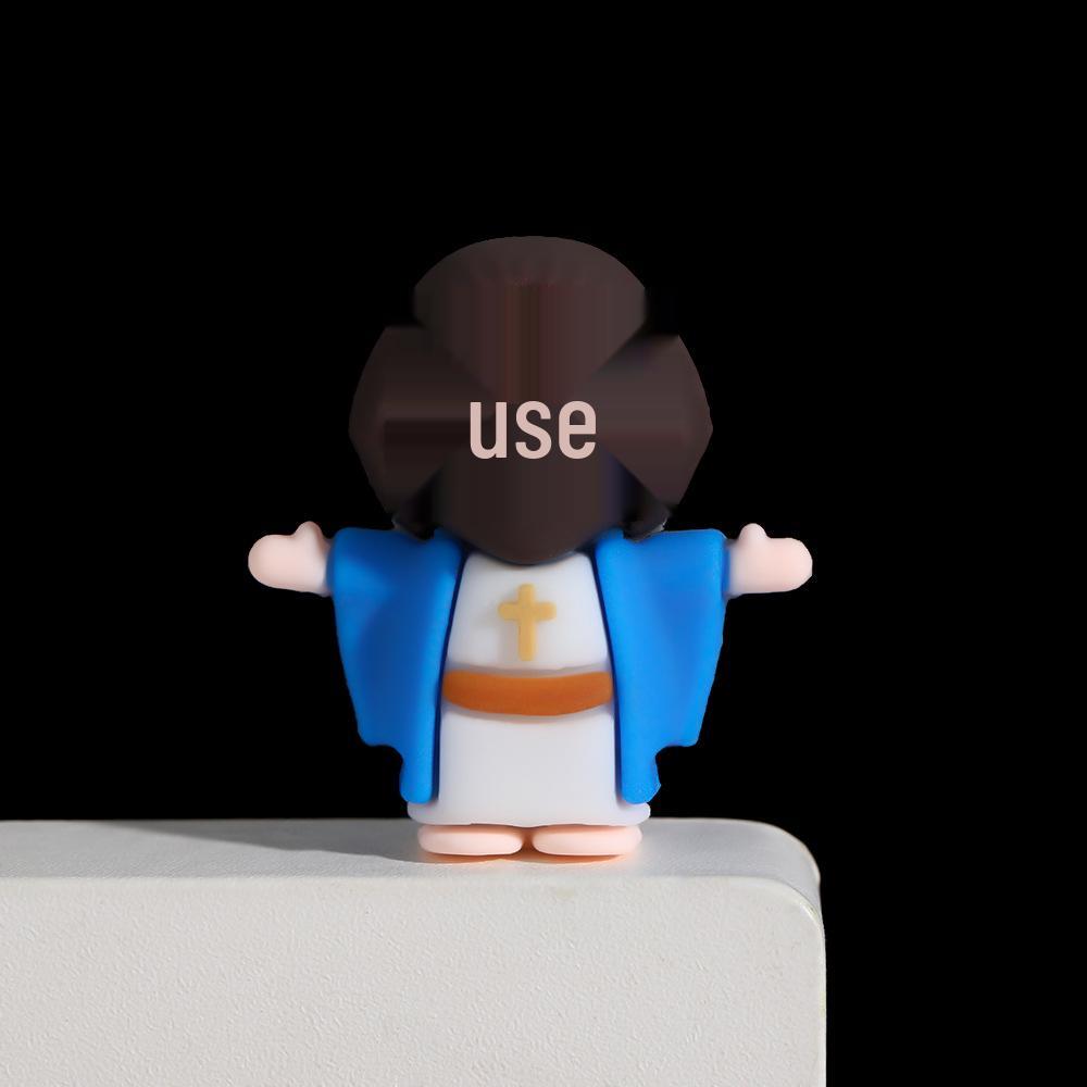 Creative Easter Ornaments: Painted Egg & Cartoon Rabbit Plush Toys for Home Decor & Gifts