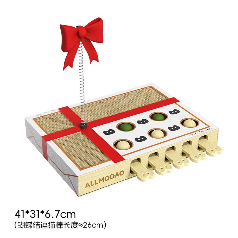 

Gift box Whac-a-Mole cat scratching board Self-hi to relieve boredom Multifunctional corrugated cat claw board