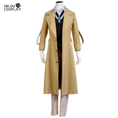 SBluuCosplay Bungo bezpańskie psy Dazai Osamu przebranie na karnawał długa kurtka płaszcz Halloween kostium na boże narodzenie