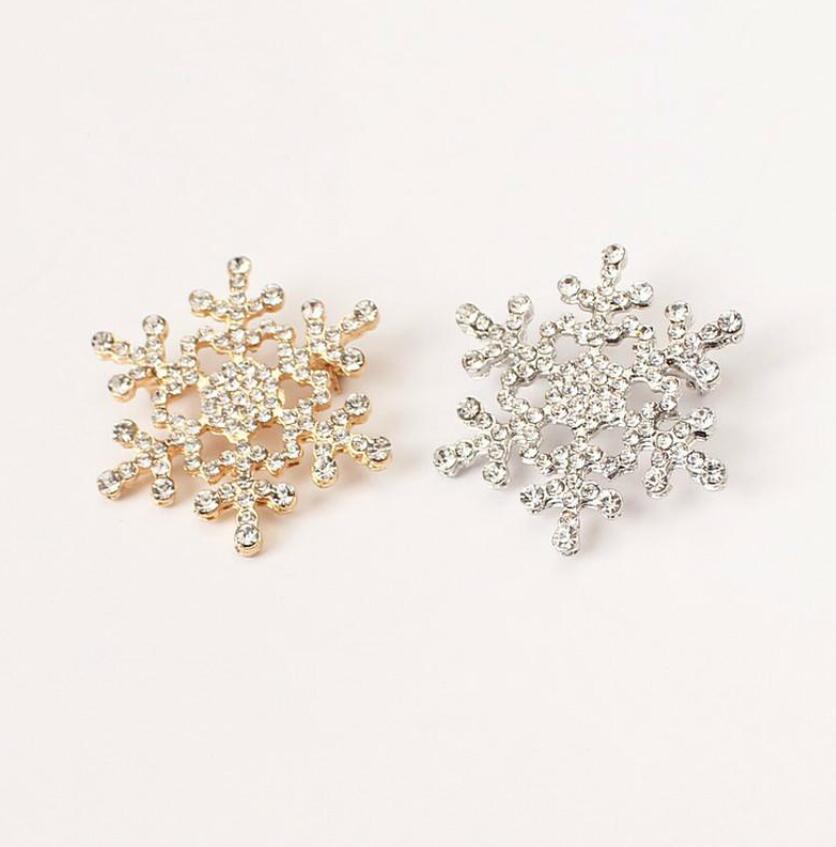 Brooch Pin Snowflake Design Brooch Pin Jewelry Gift for Girl Women