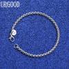 925 Sterling Silber 4mm Rundes Gitterarmband Modeschmuck