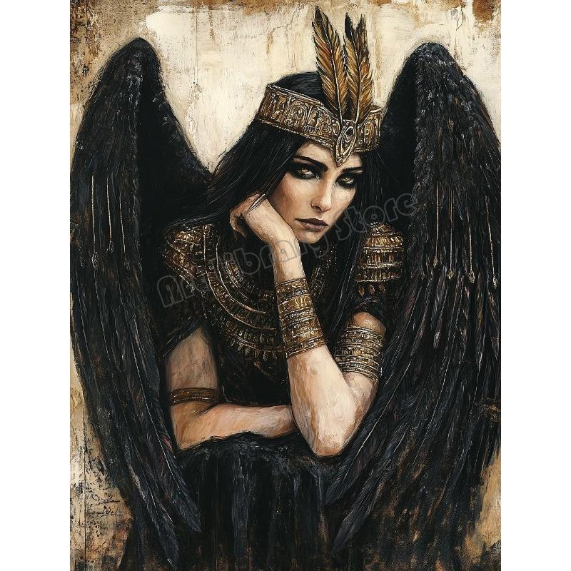 Dark Goddess Gaia/Hecate Greek Mythology Norse Witch Magic Gothic Fantasy Poster Canvas Painting Wall Art Pictures Home Decor