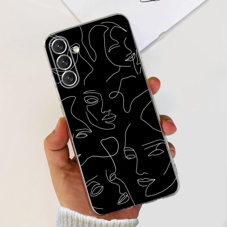For Samsung A24 4G Case 2023 Popular Flower Astronaut Transparent Cover Soft Phone Case For Samsung A24 A14 5G SM-A146B A 24 Bag