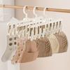 3 Pieces Non-Slip Sock Drying Rack Detachable Clothes Drying Rack Underwear Drying Clips  Balcony