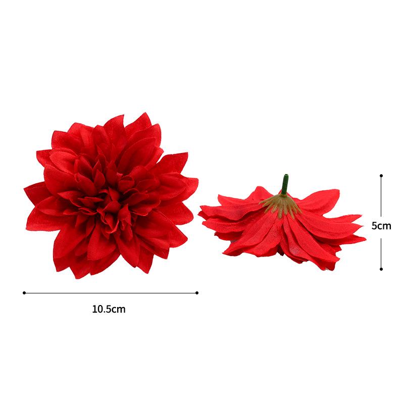 Dahlia Silk Flower Head, Hairpin & Wreath Set for Decorations & Hats