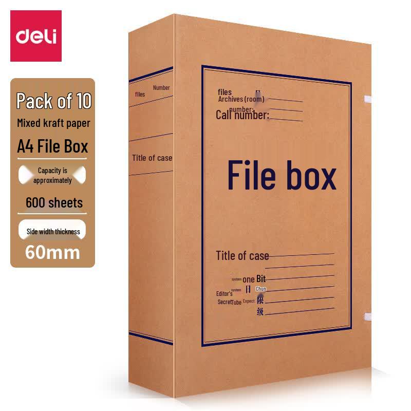 Deli A4 Kraft Archive Box