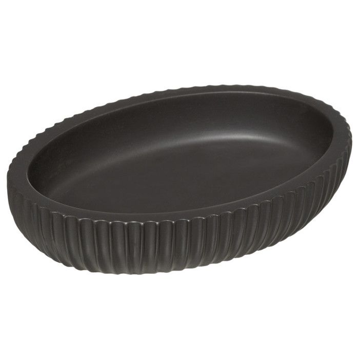 Atmosphéra "Modern Color" Soap Dish - Charcoal