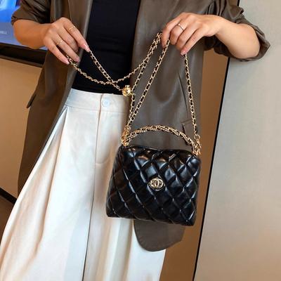 Borsa Stile Pea Xiaoxiang Borsa a Catena di Nicchia da Donna Versatile Squisita Borsa a Tracolla Borsa Portapranzo Borsa a Mano