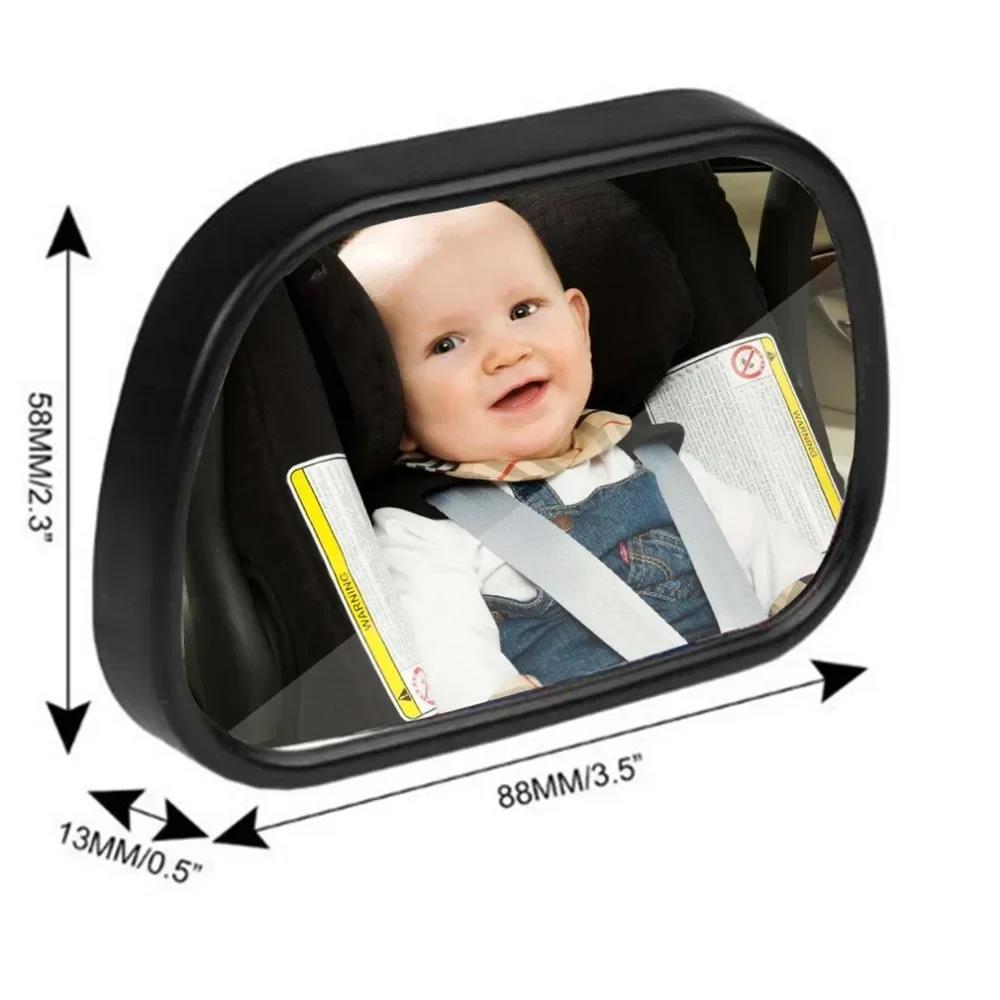 2 In 1 Kids Monitor Baby Rear View Mirror In-Car Baby Observation Mirror Car Rear Seat Child Safety Mirror Easy Installation Interior Mirrors6