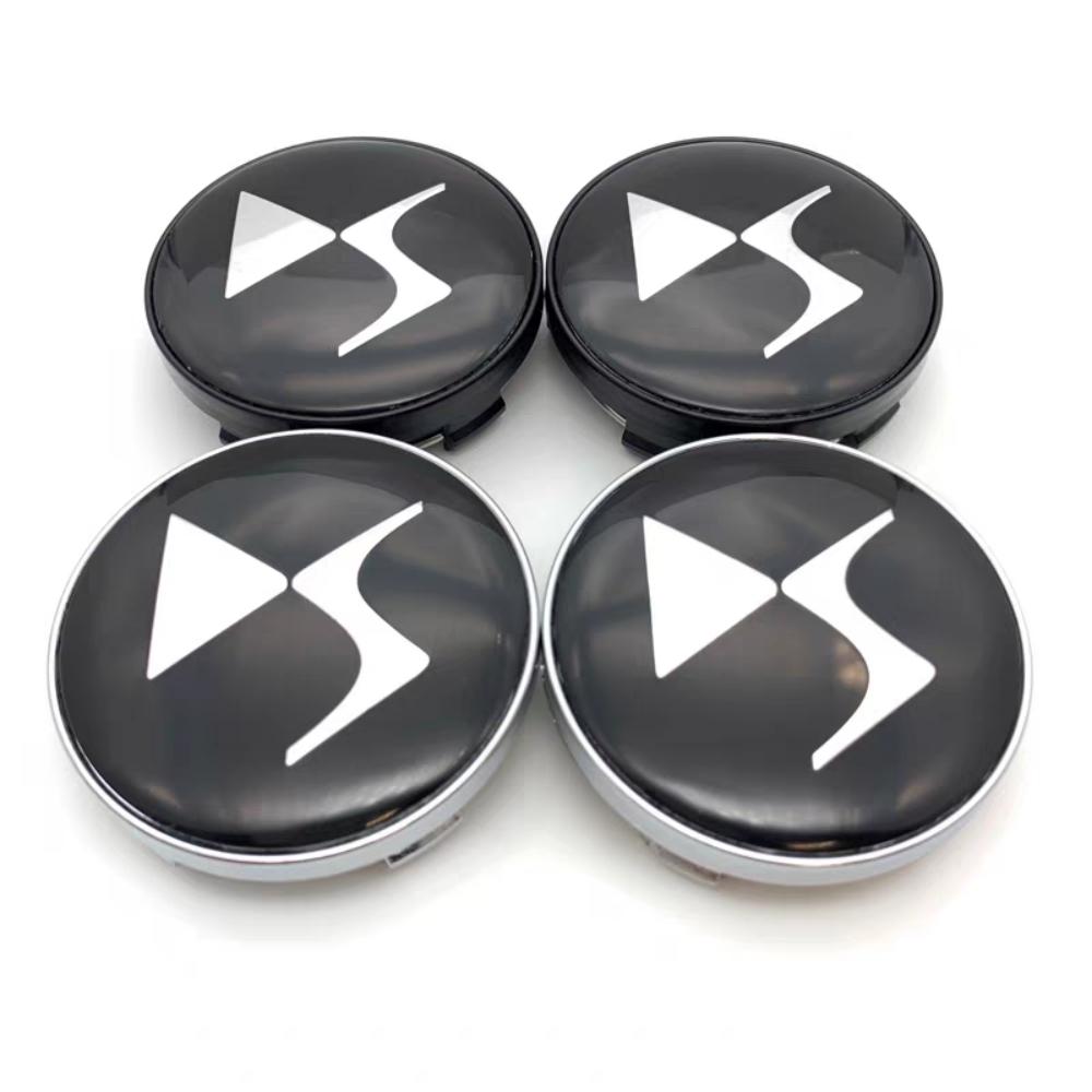 4 SZT./partia 60MM DS Koło Samochodowe Dekielki Piasty Centralnej dla DS DS3 DS5 DS6 Deesse logo PSA Stylowe Odporne na Zużycie Zamienne Osłony Przeciwpyłowe