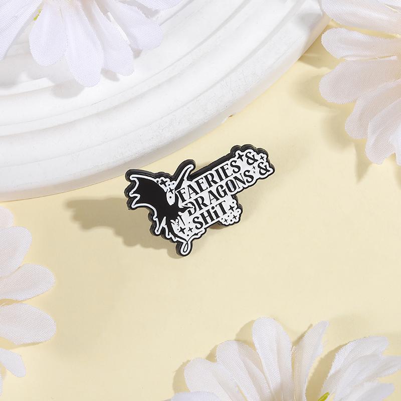Fairy & Dragon Enamel Pins Cartoon Women's Brooches Lapel Pins Badge on Backpack Costume Accessories Fantasy Jewelry Gifts