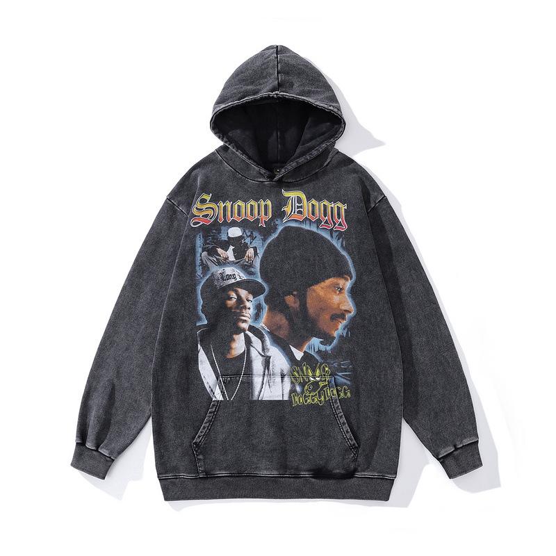 American Street Trendy Brand Y2K Cartoon Print Hoodie Men'S And Women'S Oversize Vintage Style Hoodie