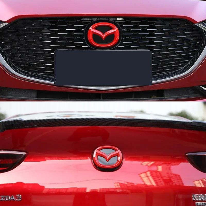 Car Sticker ABS Front Grille Rear Tailgate Covering Emblem for Mazda 3 Axela 2020 Steering Wheel Badge Decoration Modfication