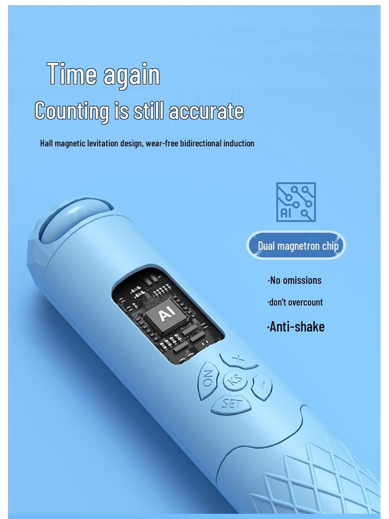 Smart Cordless Weighted Jump Rope with Counting for Kids & Adults