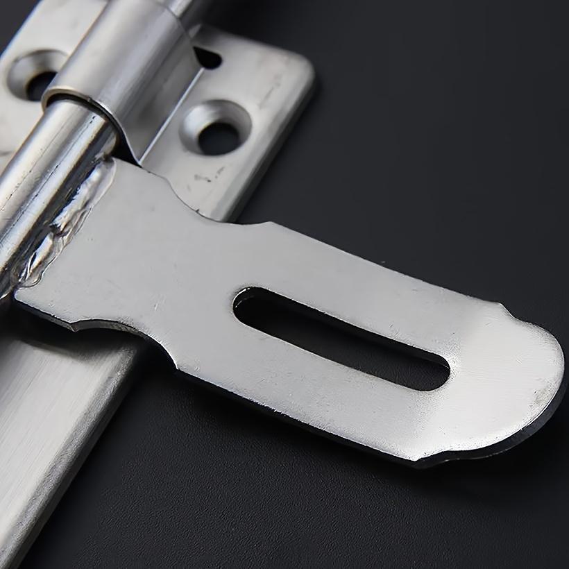 4.8 Inch Hardware Door Lock Stainless Steel Barrel Bolt Latch Padlock Clasp Set Brushed For Locking Door Window Drawer Cupboard