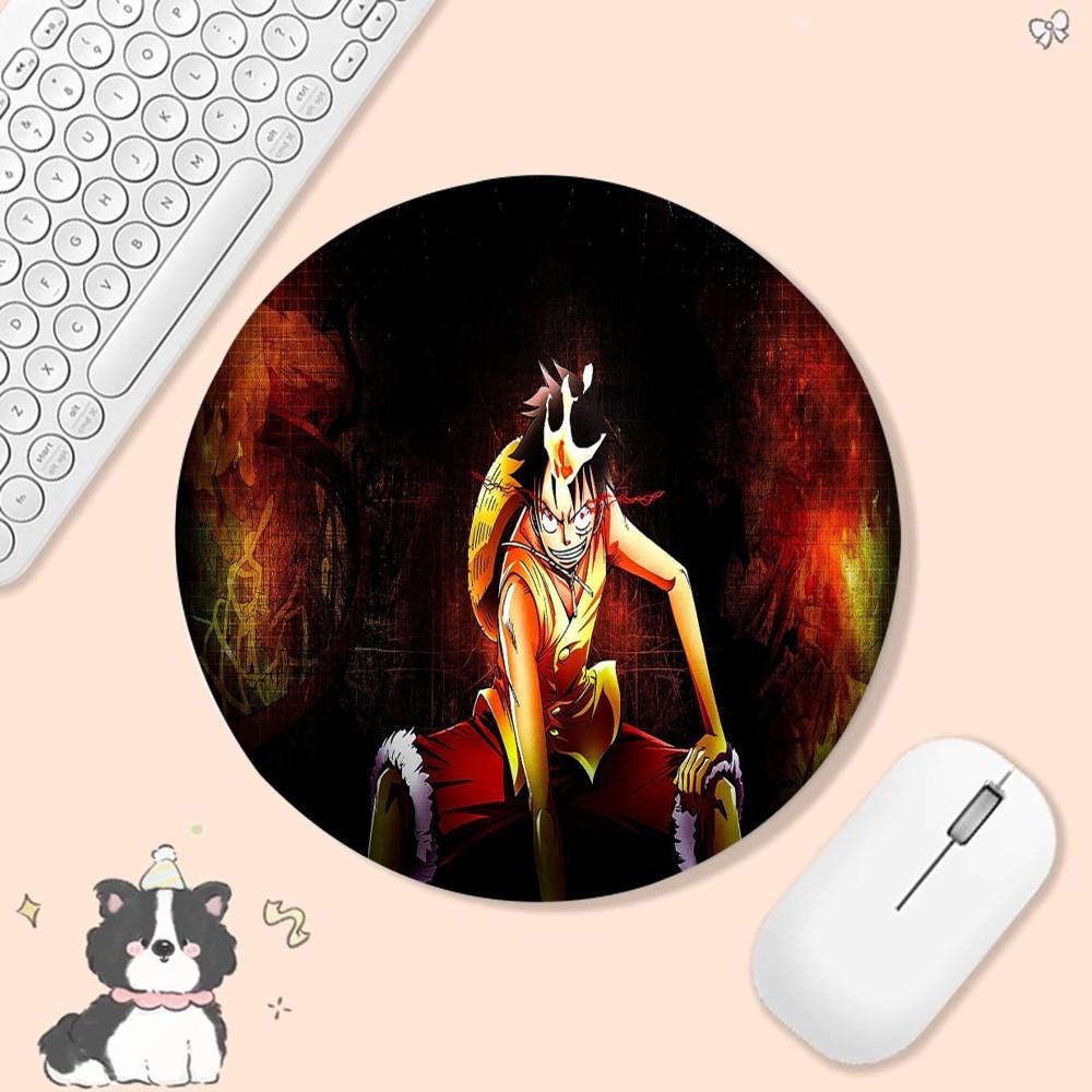 Anime One Pieces Mousepad Anti-Slip Round Speed Version Game Computer Keyboard Office Table Mat PC mat for PC Computer Table