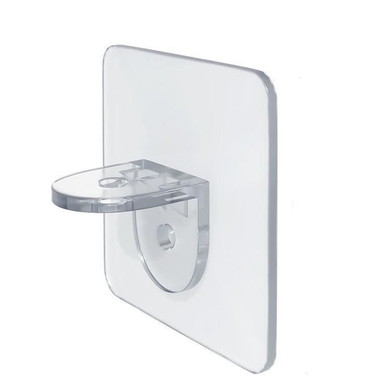 1 st Hyllstöd Krokar Garderob Board Hållare Kök Badrumsgarderob Klistermärke Vägg Självhäftande pluggar Förvaring Organizer Hållare