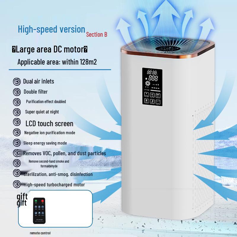 Negative Ion Air Purifier for Formaldehyde, Smoke, Odors, and Pet Hair with Free Shipping