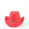 Popular European and American fashion western cowboy hats, classic commuter woolen jazz hats for men and women