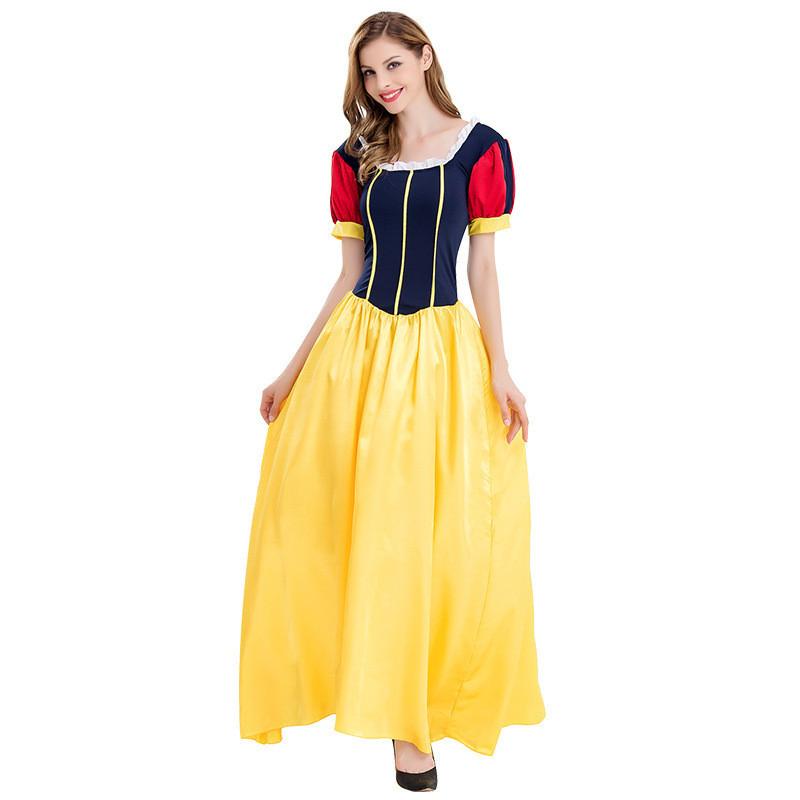 

Стильное женское платье Белоснежки для взрослых, идеально подходящее для празднования Хэллоуина, тематических мероприятий и ролевых игр M