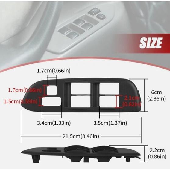 Left Driver Side Power Window Lock Switch Trim Bezel for Toyota RAV4 2001-2005