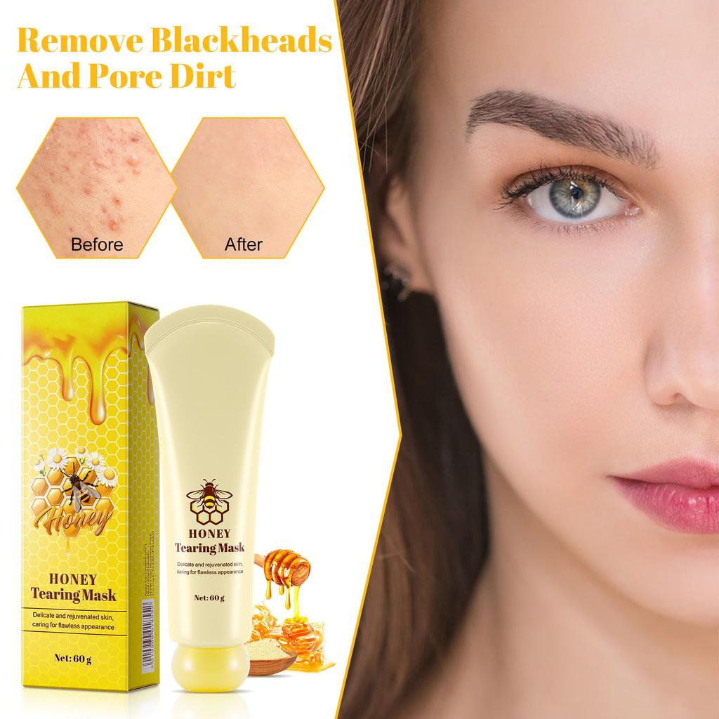 Honey Peel-off Mask Nose T-zone Care Blackheads Closed Comedones Peel-off Patch Smearable Mask