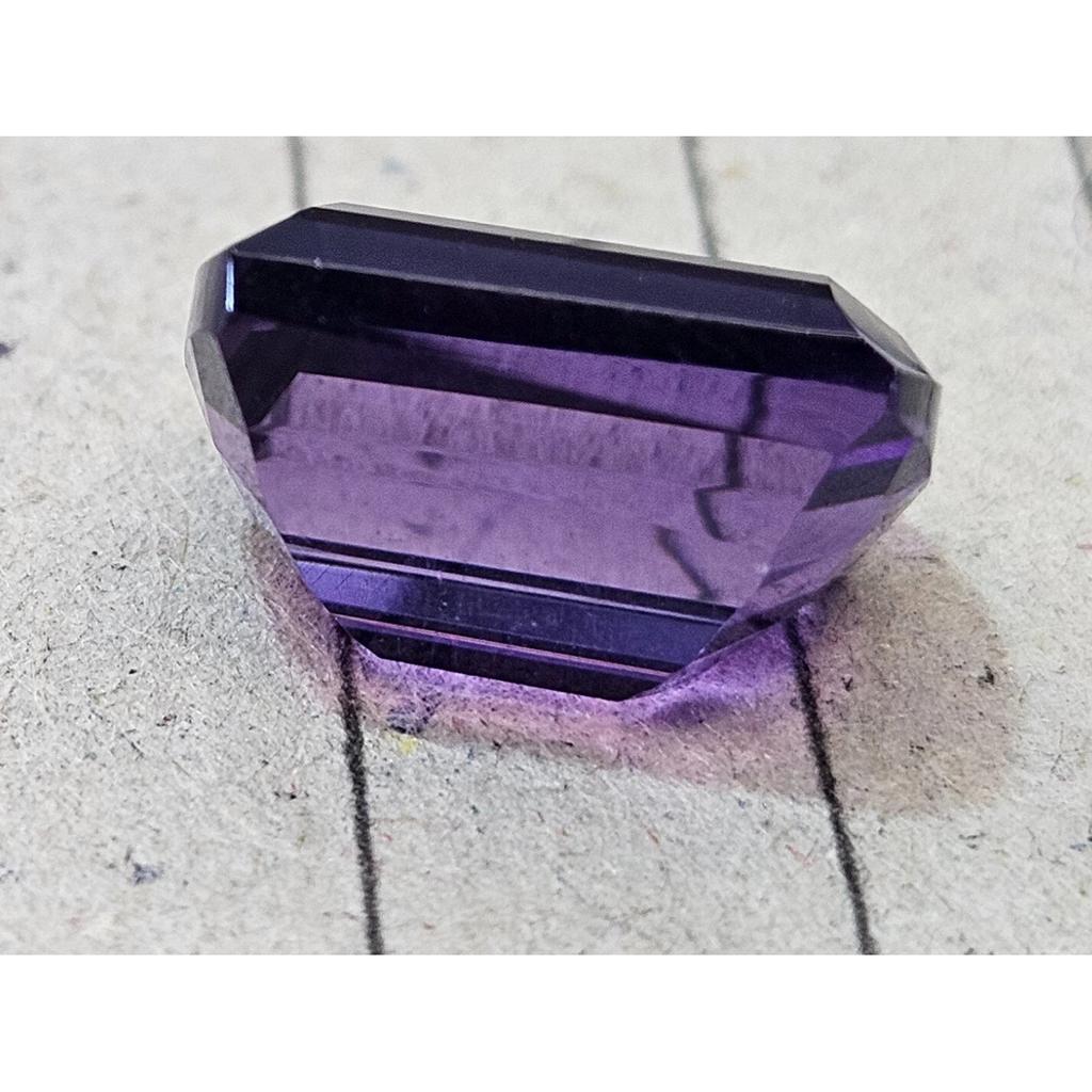 Natural Amethyst Purple 7-8 Ct Fancy Cushion Cut Certified Fabulous Gemstone