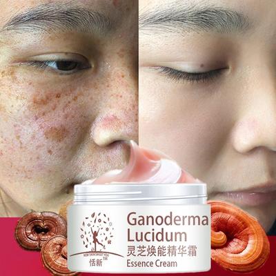 Ganoderma Yüz Kremi Çil Kaldır Onarım Yüz Nemlendirici Parlatıcı Krem Lucidum Yaşlanma Karşıtı Krem