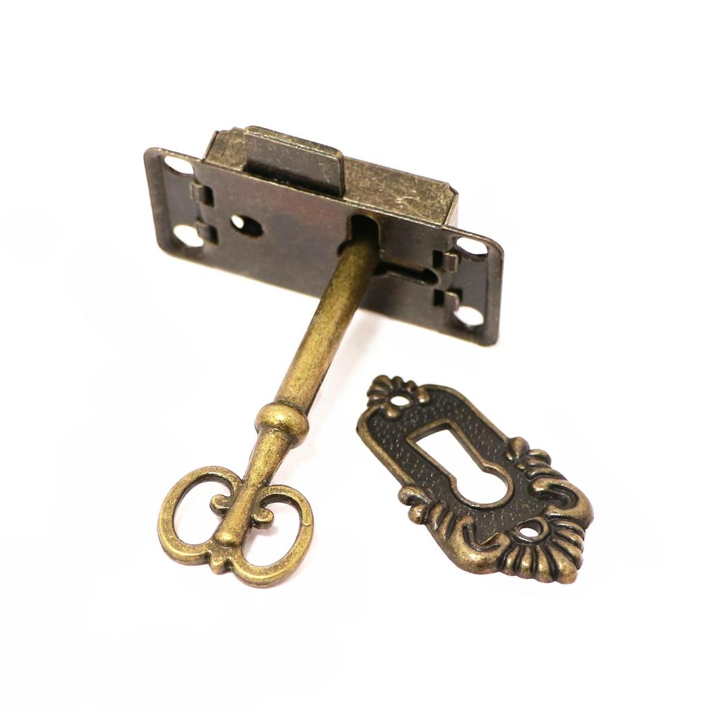 Cerradura y Herrajes para Cajones de Joyero Vintage
