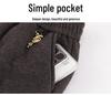 Women's Warm Plush-Lined High-Waisted Winter Pants - Casual, Loose Fit for Middle-Aged & Elderly