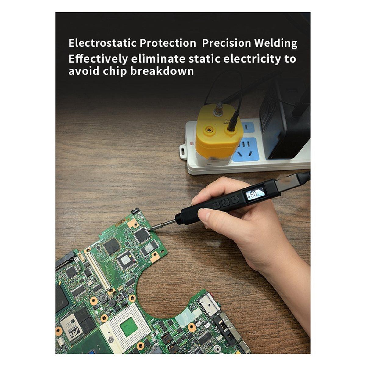 

New PTS245 PD3.1 Type-C 140W Soldering Iron Kit Smart Digital Mini Solder Station for Electronics DIY Repair China Mainland