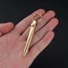 Mini Brass Keychain Pen - Portable Pocket Gel Ballpoint for Travel, Signatures, and Gifts