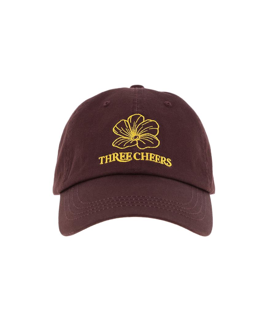 Sseulichieolseu Threecheers Flower Logo Ballcap Brown