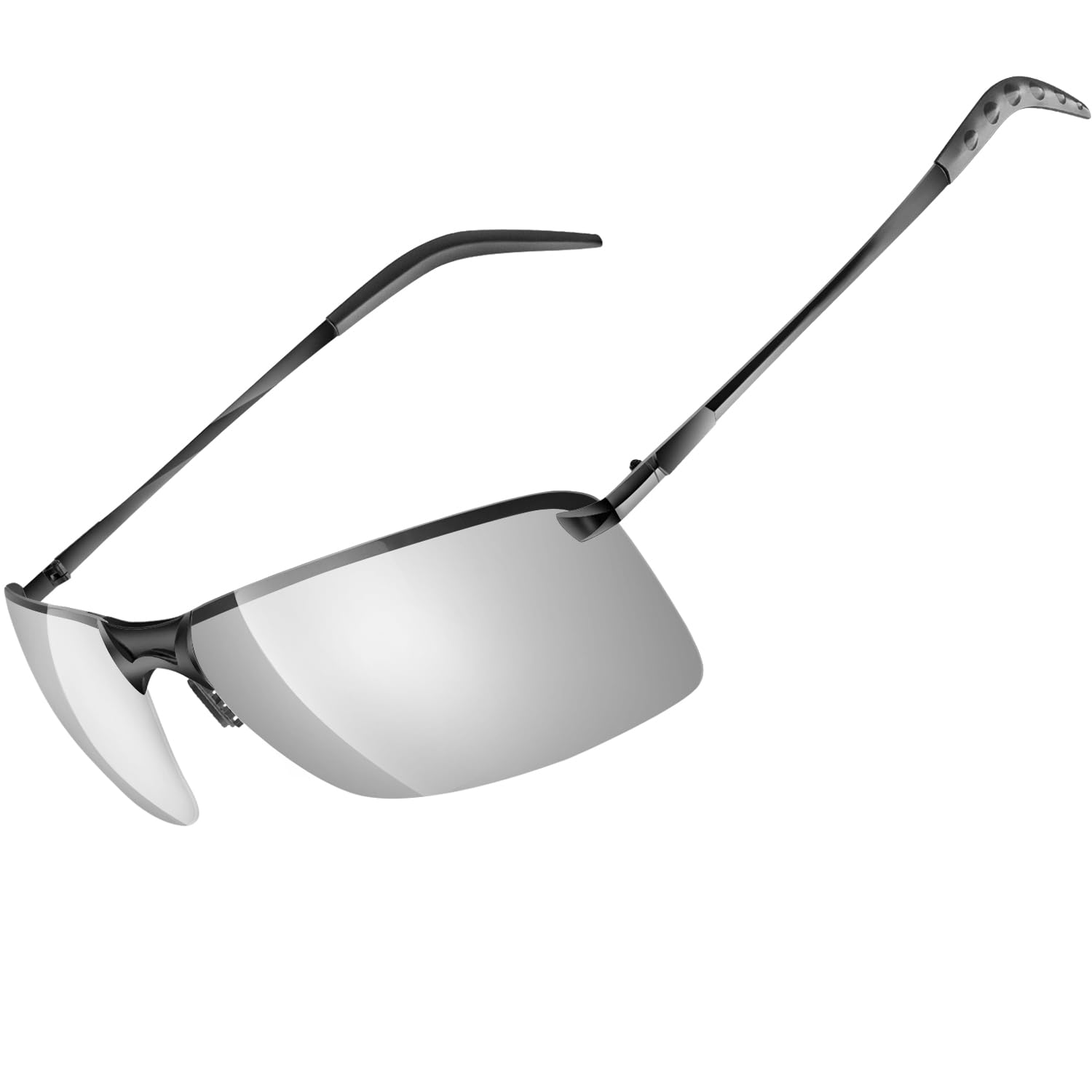 

Kindpack Polarized Sports Photochromic Polarized Glasses for Day and Night Metal Frame with UV400 Protection for Men and Perfect for Night and Golf серый