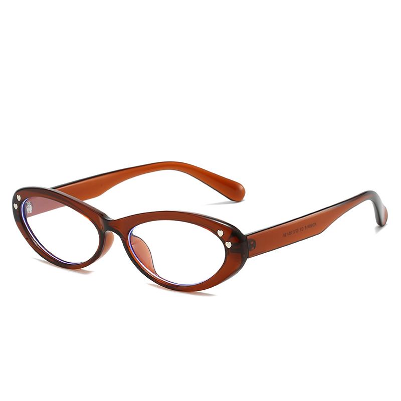 Anti Blue Light Glasses Women Retro Fashion Oval Eyeglasses Blue Light Blocking Computer Glasses for Men and Women