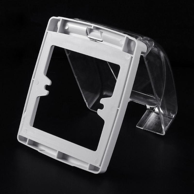 Bathroom Outlet Receptacle Protectors Clear Switches Outlet Protective Box Waterproof Dust Cover Electrical Outlet Cover