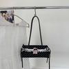 Lace French Stick Handbag Sweet PU Shoulder Bag All-match Polka Dot Underarm Bags  Work