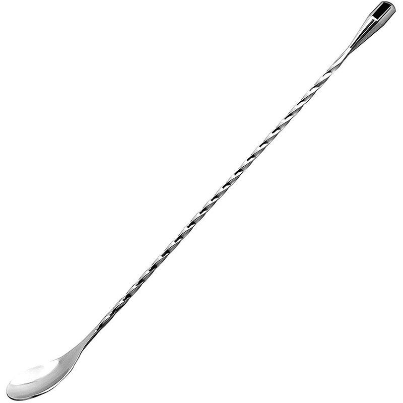 Scoops Spiral Pattern Cocktail Spoon Long Handle Stainless Steel Mixing Spoon 20/26/30/40Cm Coffee Spoon Drinks