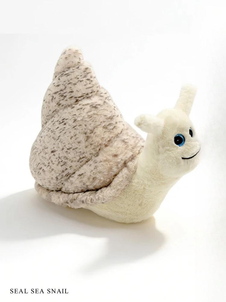 Cute Seal Snail Plush Toy Stuffed Doll Cartoon Animal Conch Birthday Gift Christmas Present